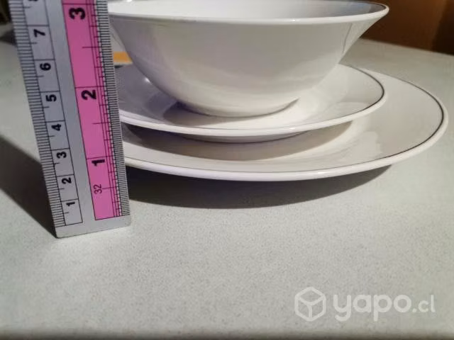 Vajilla porcelana 4/12