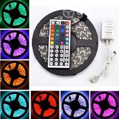 Tira Led Rgb 5050 300 Leds 5m + Control 44 Botones
