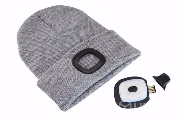 Gorro con linterna LED