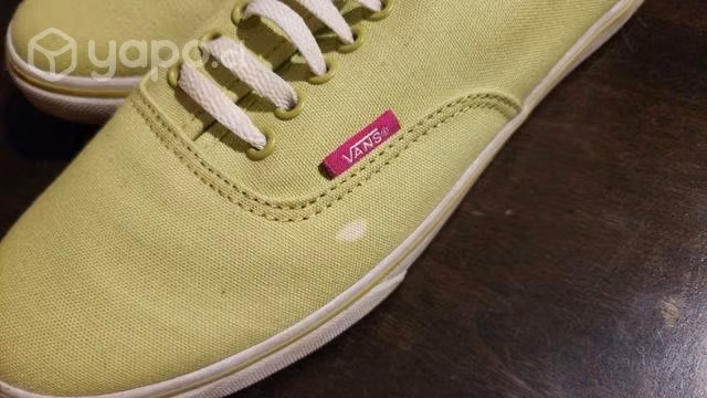 Zapatilla vans mujer verde lona