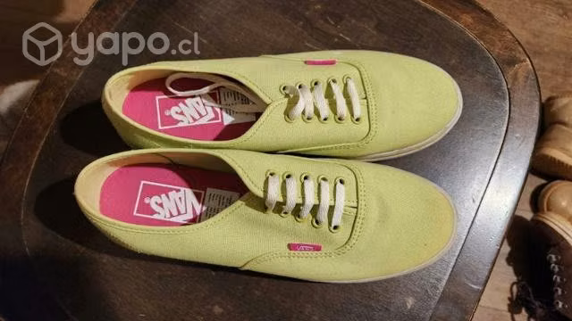 Zapatilla vans mujer verde lona
