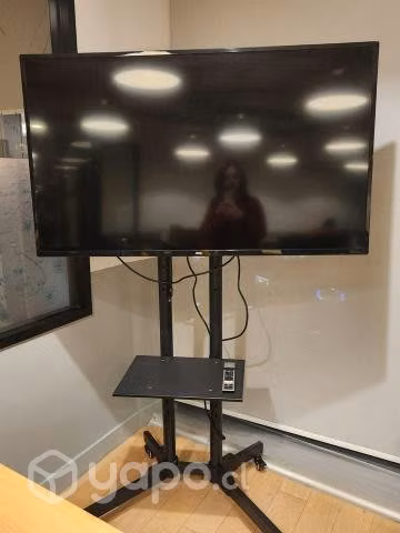 SmartTV AOC 50 pulgadas + soporte con ruedas