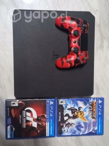Ps4 Slim 1TB + 2 juegos