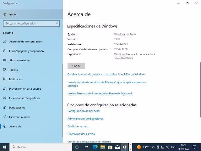 Computador gama entrada + pantalla HP +periféricos - Imagen 3