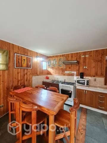 Cabaña Arriendo mensual Pucón 3 dormitorios 2 bañ