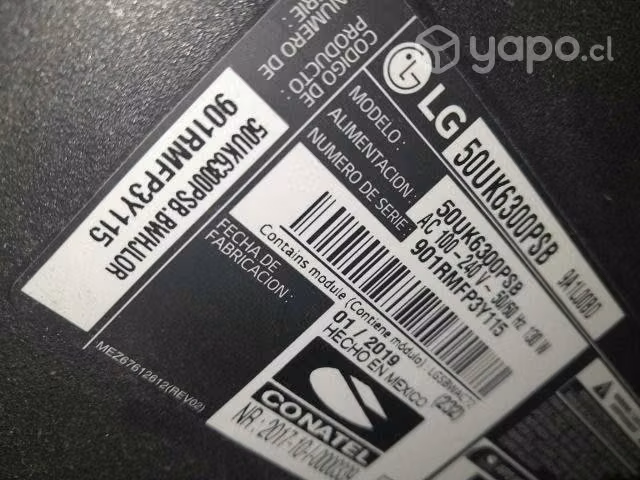 TV LG 55" RESPUESTO modelo 50UK6300PSB