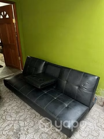 Futón 182x103x82 cm negro ,poco uso