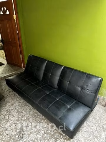 Futón 182x103x82 cm negro ,poco uso