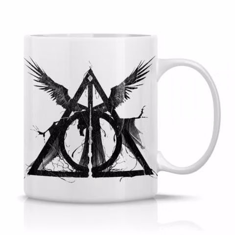 Taza/Tazon/Mug Harry Potter Símbolo de las Reliqui