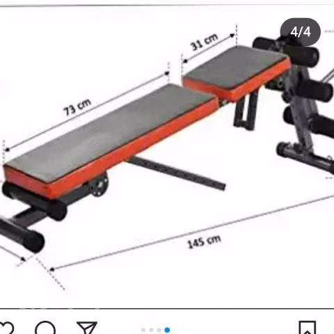 Banquillo plegable ejercicio - Imagen 2