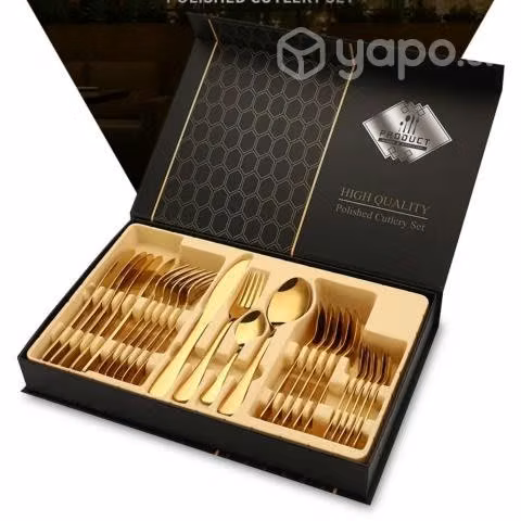 Set Juego De Cubiertos Acero Inoxidable 24 Piezas