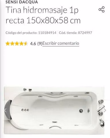 Tina hidromasaje sensi dacqua
