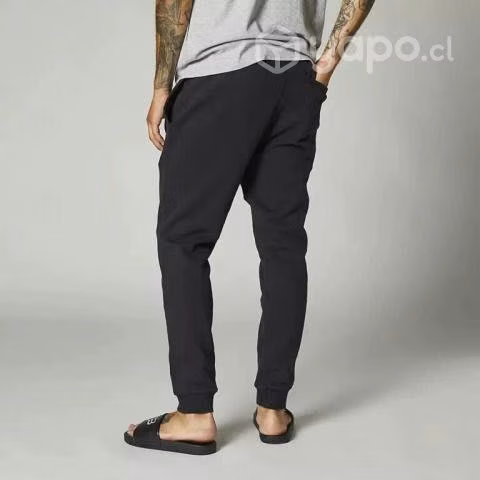 Pantalon Lifestyle Lay Lo Fleece Negro Fox