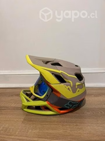Casco DH Fox + Antiparras
