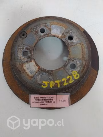 Disco Tambor Freno Trasero Izq Jeep Patriot 2014