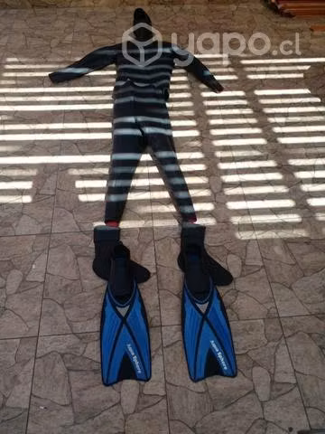 traje completo mas aletas