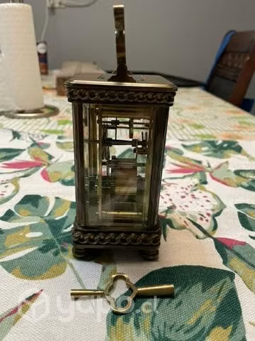 Reloj Inglés de Carruaje 8 días cuerda 1856