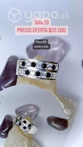 Anillo plata 925 ónix circón - Imagen 3