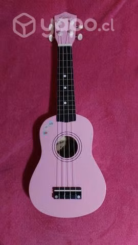 Ukelele Soprano Epic Rosado Con Funda