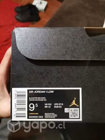 Jordan 1 low 9.5 us (43) - Imagen 5