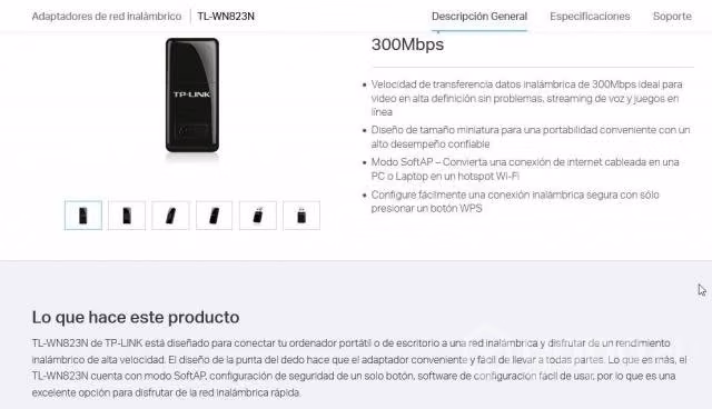 Usb adaptador tp link wifi mini wireless tl-wn823n - Imagen 5