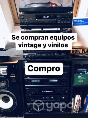 Busco Equipos vinilos toca discos parlantes música