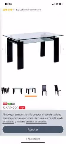 Comedor 6 personas