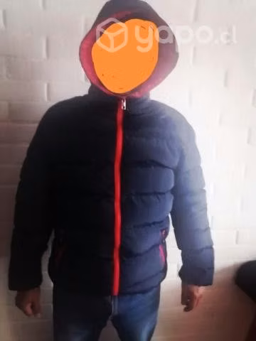 Parka hombre azul y rojo xl - Imagen 2