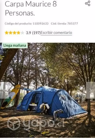 Carpa 8 personas