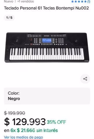 Teclado Bontempi - Imagen 4