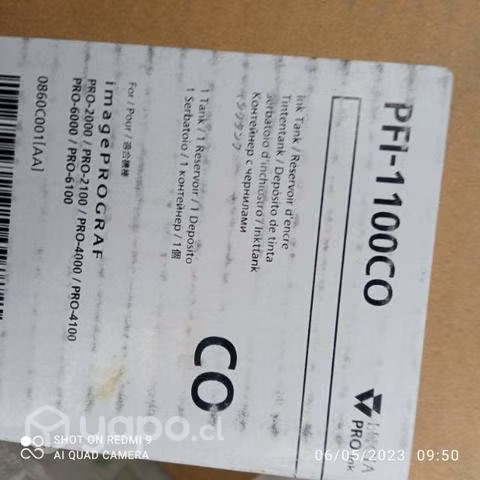 Tintas canon pfi diversos modelos originales de al