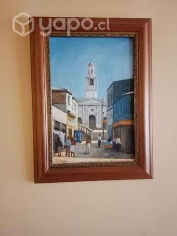 Cuadro de Oleo Iglesia La Matriz