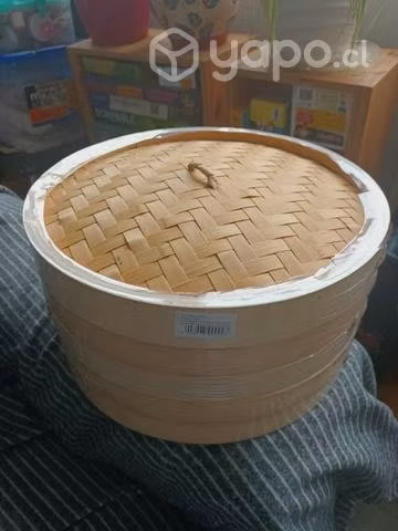 Cesta de Bambú ( Vaporera)