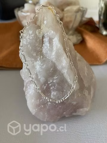 Pulsera de plata efecto espejo, ley 925