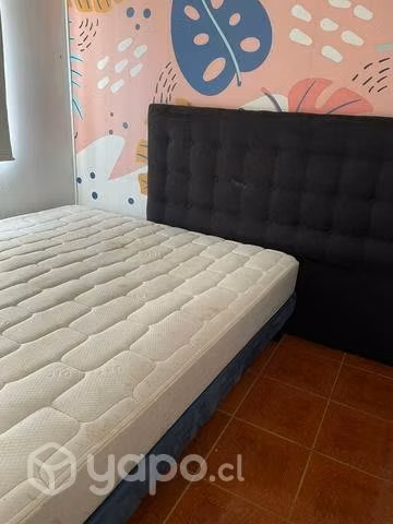Cama King Celta + respaldo conversable