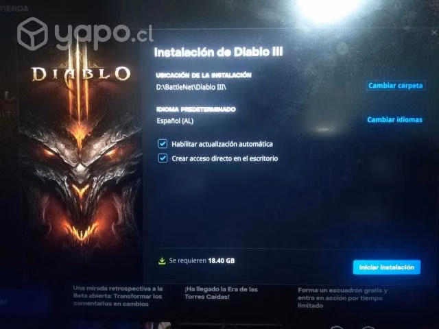 Diablo 2 y 3 para Pc