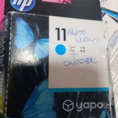 Cabezal HP 11 cyan original caja abierta
