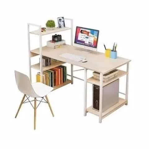 Escritorio Mueble Estantería Computador Madera 120