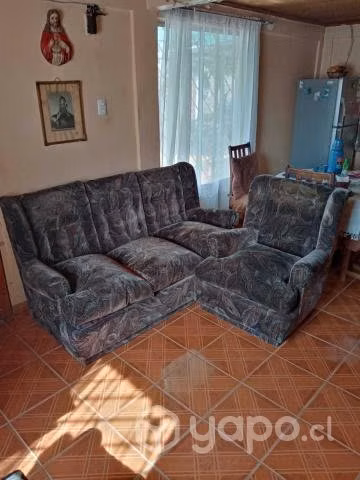 Living Sofas 3 Piezas Como Nuevo. (Real)
