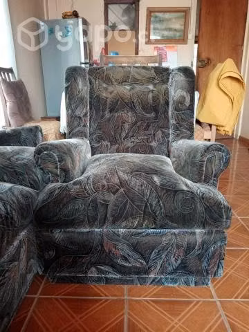 Living Sofas 3 Piezas Como Nuevo. (Real)