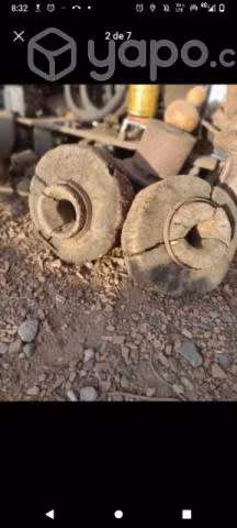 Rueda de carreta antigua