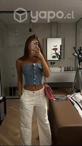 Pantalón cargo blanco - Imagen 2