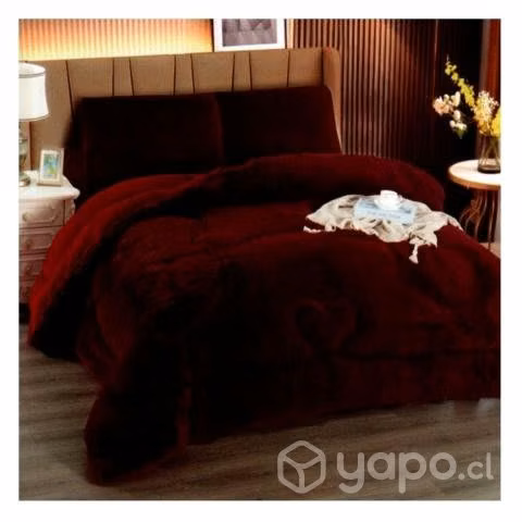 Cobertor Cama 2 Plaza Cubrecama Chiporro Peludo