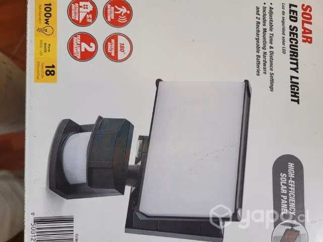 Led solar con con sensor de movimiento