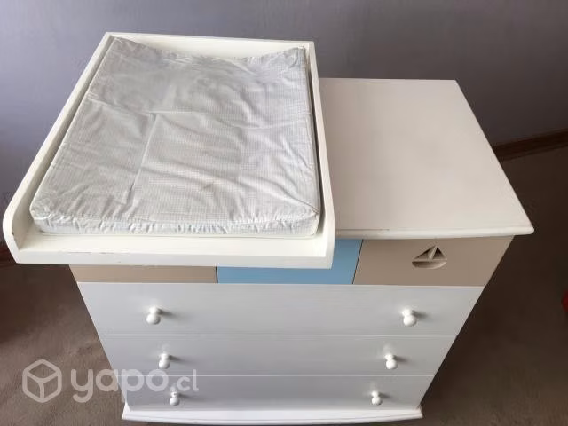 Cómoda Mudador Marca Belcottone Lacada Blanco - Imagen 6