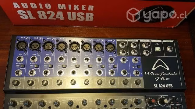 Mixer Wharfedale SL 824USB con efecto - 8 canales