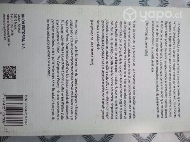 libro "economía en una lección"