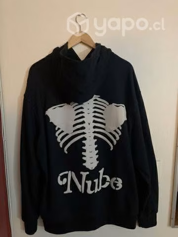 Poleron / hoodie negro NUBE - Imagen 2