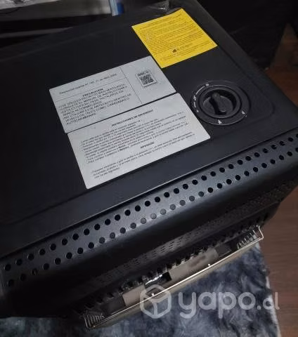 Estufa Gas Valory Mini Blanck 5K Negro