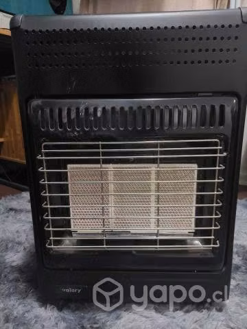 Estufa Gas Valory Mini Blanck 5K Negro